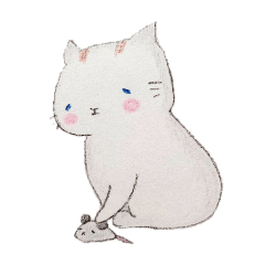 [LINEスタンプ] 優しげなむーという名の猫