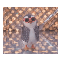 [LINEスタンプ] 踊る！ダンサーペンギン！