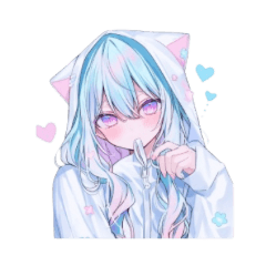 [LINEスタンプ] かわいい猫耳フードの女の子たちの日常。①
