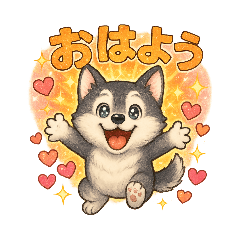 [LINEスタンプ] 毎日、ハスキー