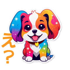[LINEスタンプ] 元気ちゃん犬