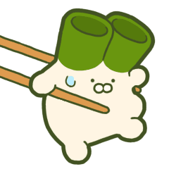 [LINEスタンプ] ネギうさぎ6