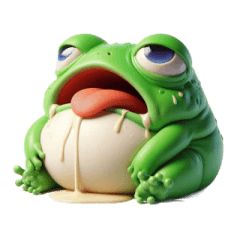 [LINEスタンプ] まんとうカエルのふわかわ日常