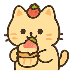 [LINEスタンプ] プリンねこのお菓子工房