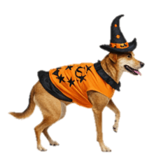 [LINEスタンプ] [アレンジ用]ハロウィンコスプレの犬3