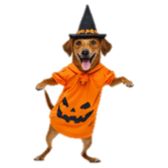 [LINEスタンプ] [アレンジ用]ハロウィンコスプレの犬1