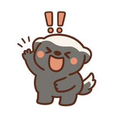 [LINEスタンプ] ラーテルくん