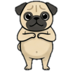 [LINEスタンプ] [アレンジ用]パグ