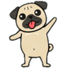 [LINEスタンプ] [アレンジ用]パグパグ