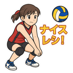 [LINEスタンプ] バレー女子の日常で使える言葉スタンプ