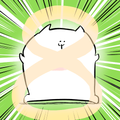 [LINEスタンプ] 力強いメッセージを携えたねこ8