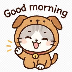 [LINEスタンプ] もふもふ猫の着ぐるみスタンプ