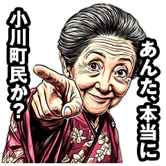 [LINEスタンプ] 小川町のおばあちゃん