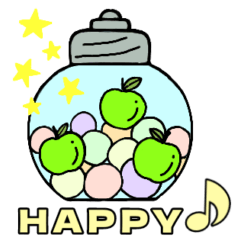 [LINEスタンプ] 青りんごみゅーじっく。