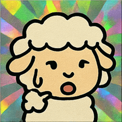 [LINEスタンプ] もこもこヒツジ電光伝説@SFW