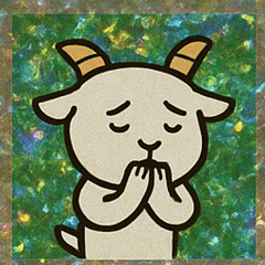 [LINEスタンプ] ヤギぴか知恵角アタック団@SFW