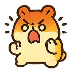 [LINEスタンプ] 爆気ハム Mouzi のオフィス日常