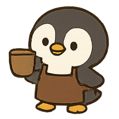 [LINEスタンプ] ペンギン バリスタの一日