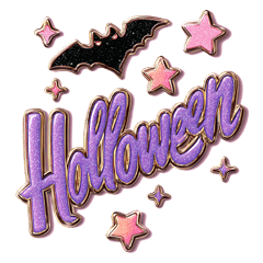 [LINEスタンプ] 【Vol.EX1】ハロウィン キラキラシール風