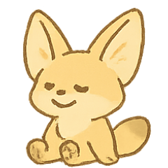 [LINEスタンプ] フェネックとサボテンのさばくの日