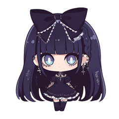 [LINEスタンプ] 病み気味のゴスロリの女の子