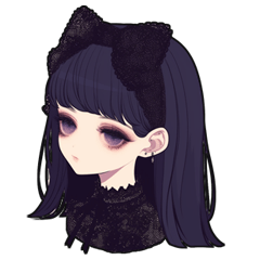 [LINEスタンプ] ゴシックファッションの女の子スタンプ