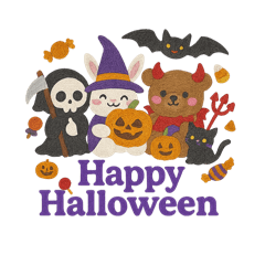 [LINEスタンプ] 刺繍＊ハロウィン