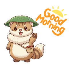 [LINEスタンプ] イタチ丸