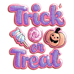 [LINEスタンプ] 【Vol.EX2】ハロウィン キラキラシール風