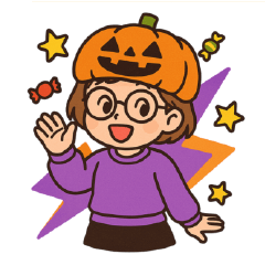[LINEスタンプ] かわいい秋の日常スタンプ(めがね×女子)
