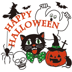 [LINEスタンプ] 黒ねこと素敵なハロウィンメッセージ