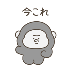 [LINEスタンプ] 絶望ゴリラ（今これ）
