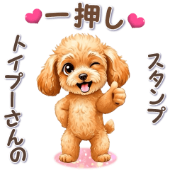 [LINEスタンプ] トイプーさんの「一押し」スタンプ