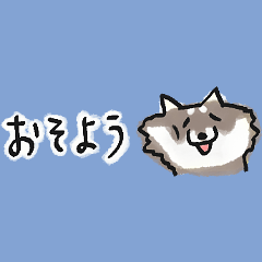[LINEスタンプ] 【黒柴版】柴ちん12 超小さい黒柴ちん