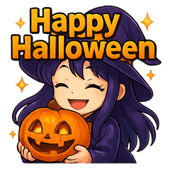 [LINEスタンプ] ハロウィンスタンプ★魔女編