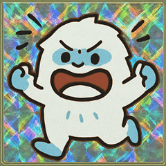 [LINEスタンプ] ホロきら雪男のドッスン日記@SFW