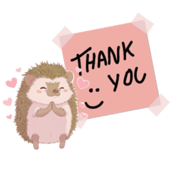 [LINEスタンプ] 可愛いハリネズミの毎日スタンプ40