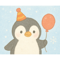 [LINEスタンプ] [アレンジ用]冬風景の動物達