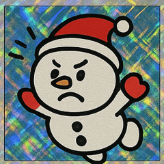 [LINEスタンプ] ホロきら雪だるまのゆきゆき日記@SFW
