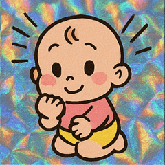 [LINEスタンプ] ホロきらベビーのごきげん日和@SFW