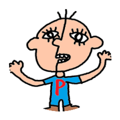 [LINEスタンプ] キュビズムの妖精 ぴかしょ