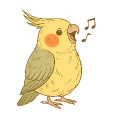 [LINEスタンプ] 頑張れオカメインコ