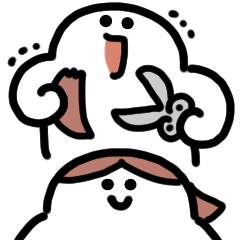 [LINEスタンプ] にっこり美容師 動くスタンプ