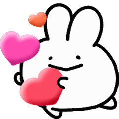 [LINEスタンプ] うごく⭐︎うさみんちょスタンプ