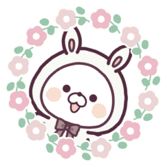 [LINEスタンプ] 動く♪リトルラビットのすみか
