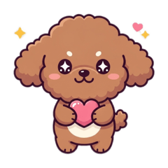 [LINEスタンプ] トイプの子犬の毎日