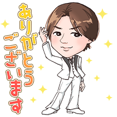 [LINEスタンプ] 元カリスマホスト！城咲仁-JIN SHIROSAKI-