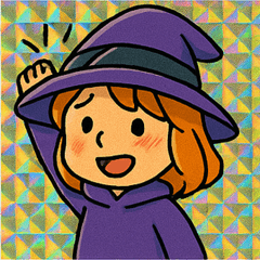 [LINEスタンプ] キラ魔女のゆらゆら魔法帖@SFW