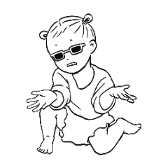 [LINEスタンプ] 幼児だってまだまだ赤ちゃん！(女の子Ver.)