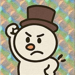 [LINEスタンプ] ホロきら雪だるまのほっこり日記@SFW
